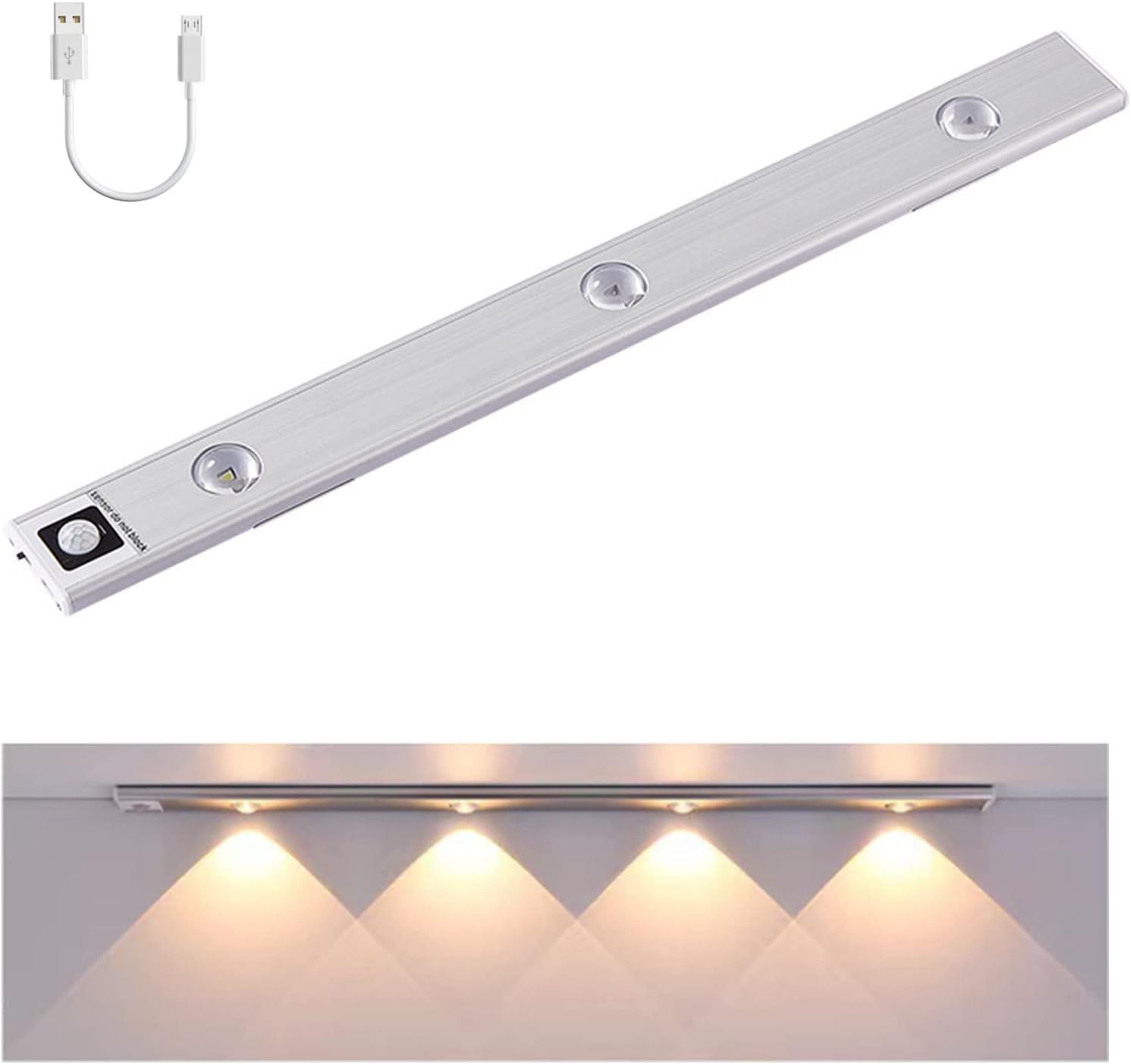 Luce sensore ultra sottile illuminazione mobili letto cucina 40 o 60 cm